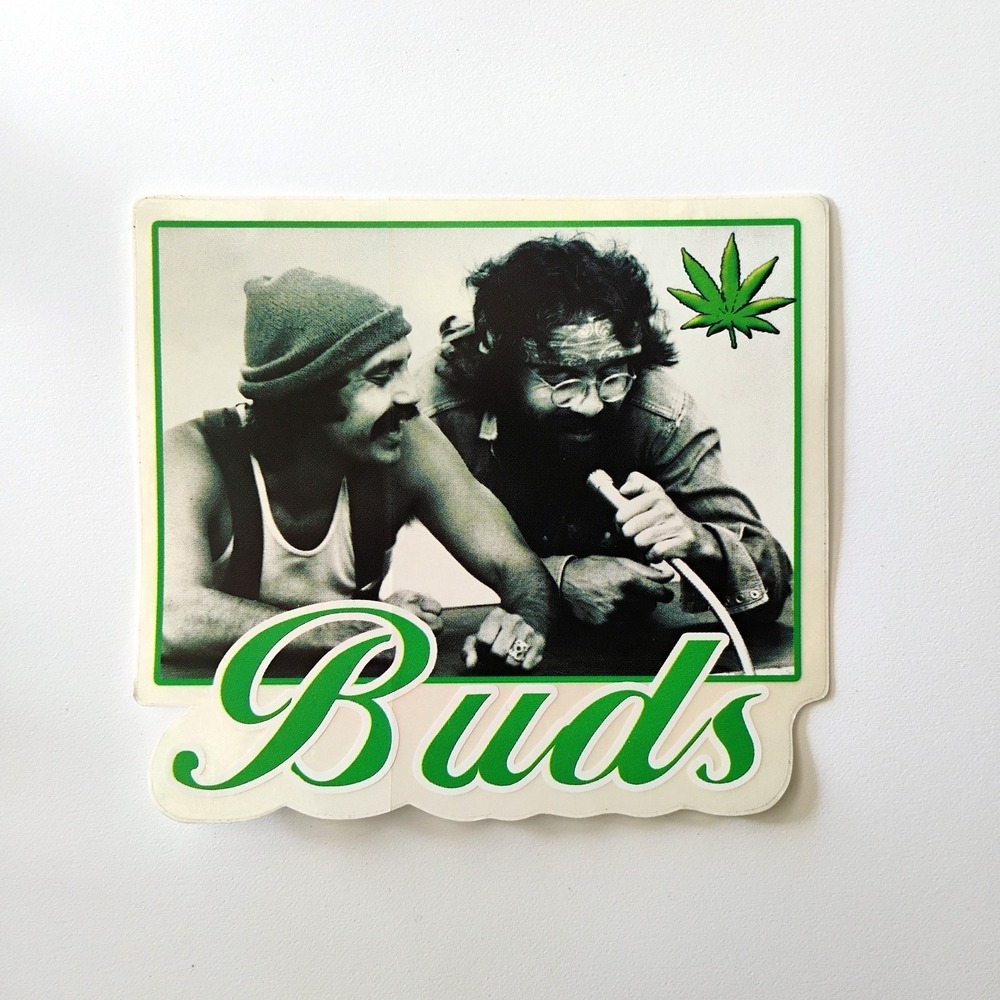 SERIAL KILLER Clothing Cheech Chong Buds Vintage 1990's Surf Skate STICKER